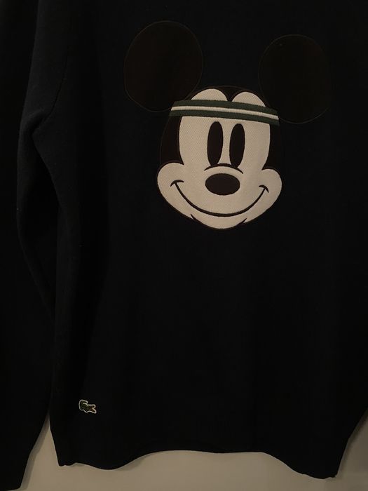 Lacoste mickey best sale mouse pullover hoodie