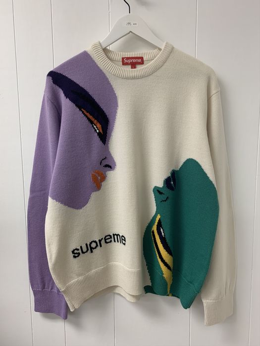 Supreme Supreme Faces Sweater | Grailed