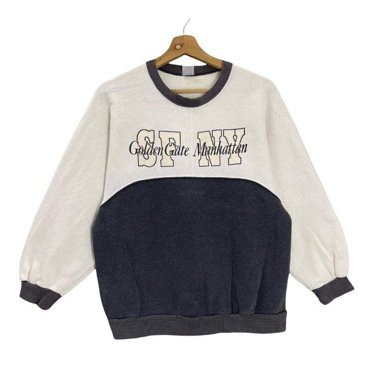 Japanese Brand 90’s Asics Golden Gate Manhattan Crewneck Sweatshirt Size M Size US M / EU 48-50 / 2 - 1 Thumbnail