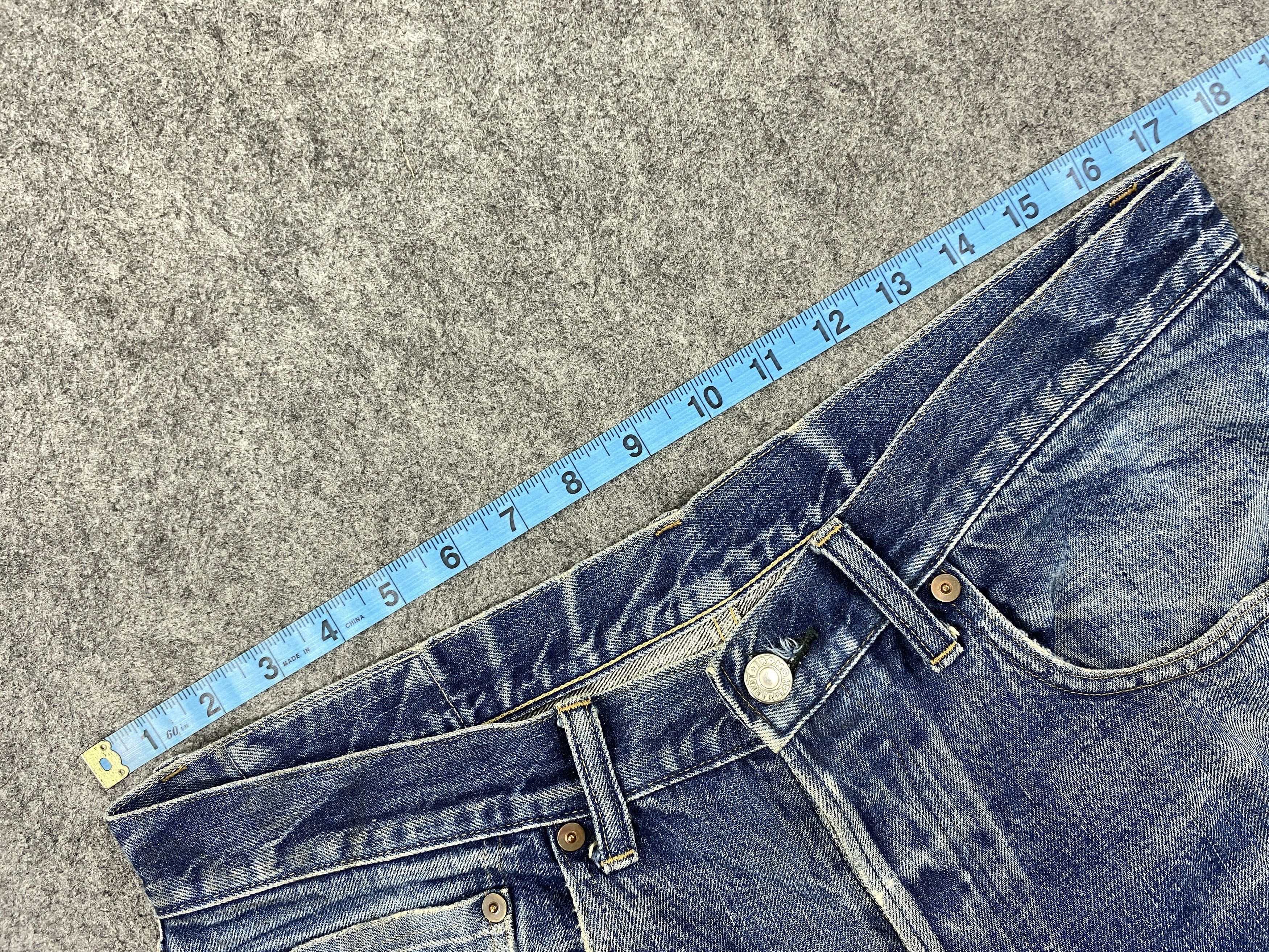 HOLLYWOOD RANCH MARKET Redline Distressed Blue Vintage Okura H.R Market 34x34 Size US 34 / EU 50 - 10 Thumbnail