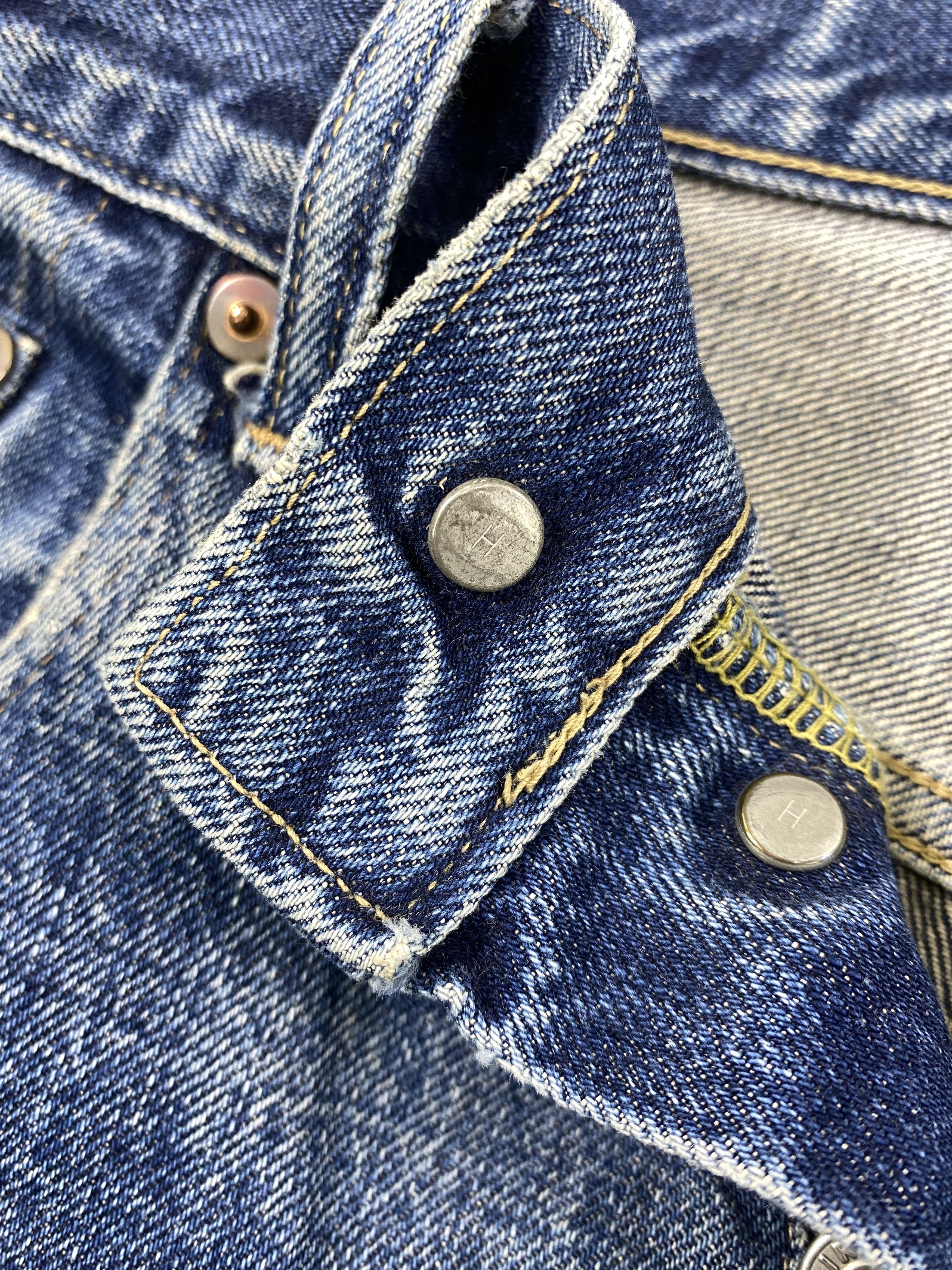 HOLLYWOOD RANCH MARKET Redline Distressed Blue Vintage Okura H.R Market 34x34 Size US 34 / EU 50 - 6 Thumbnail