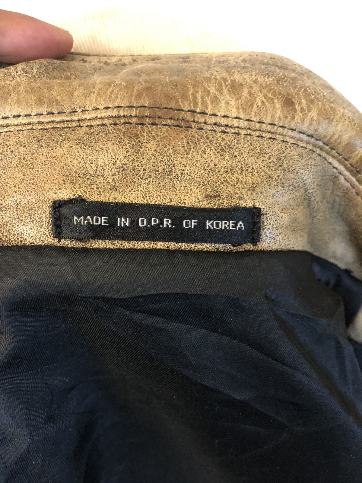 Designer × Genuine Leather Very Rare Luxury Wabi Sabi Leather Jacket Size US L / EU 52-54 / 3 - 13 Thumbnail
