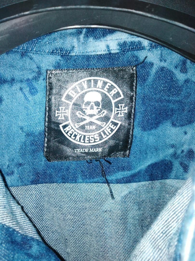 Japanese Brand Diviner Reckless Life Chambray Acid Wash Button ups Shirt Size US M / EU 48-50 / 2 - 8 Thumbnail