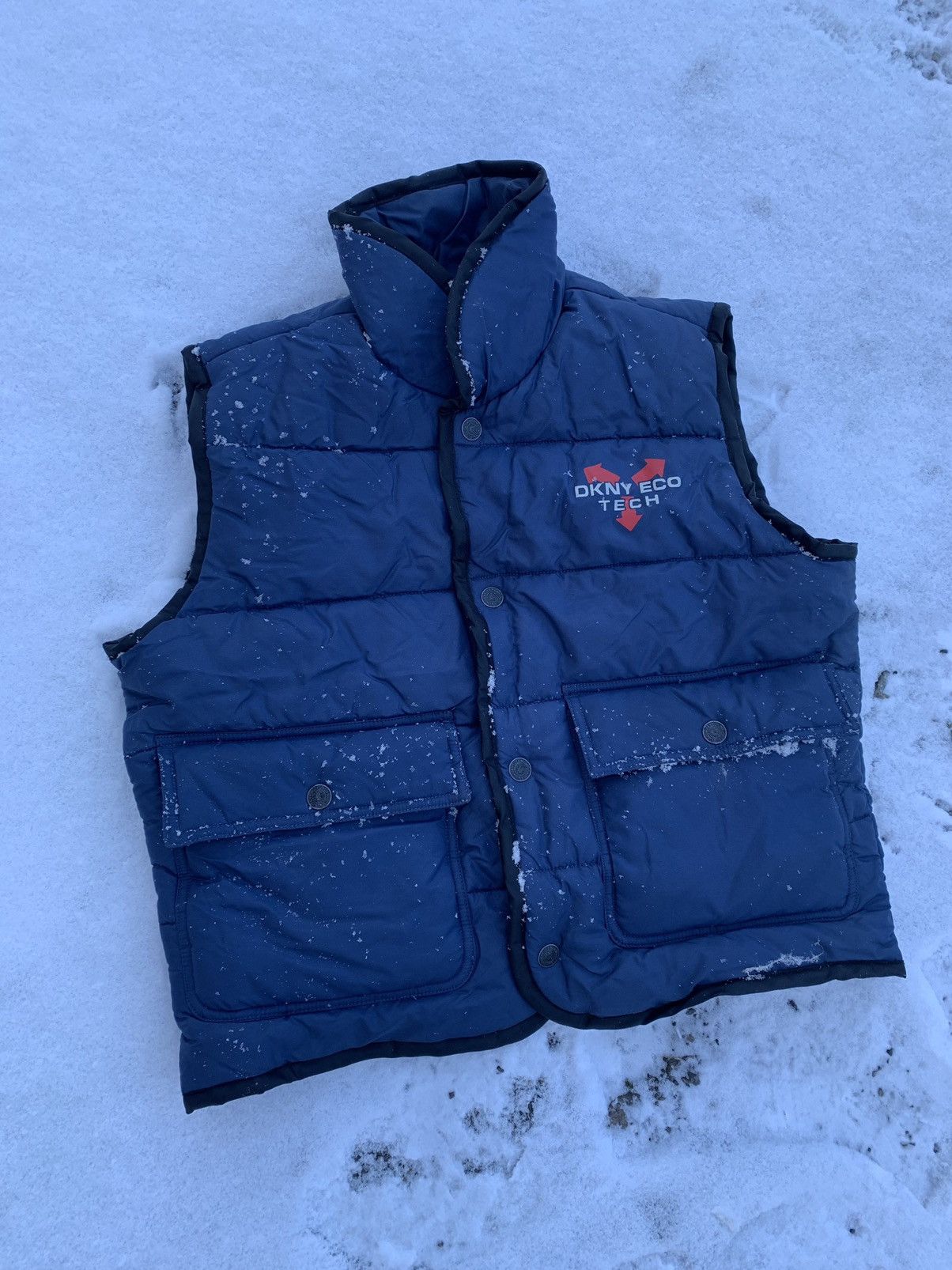DKNY DKNY Eco tech vintage big logo puffer vest Size US M / EU 48-50 / 2 - 3 Thumbnail