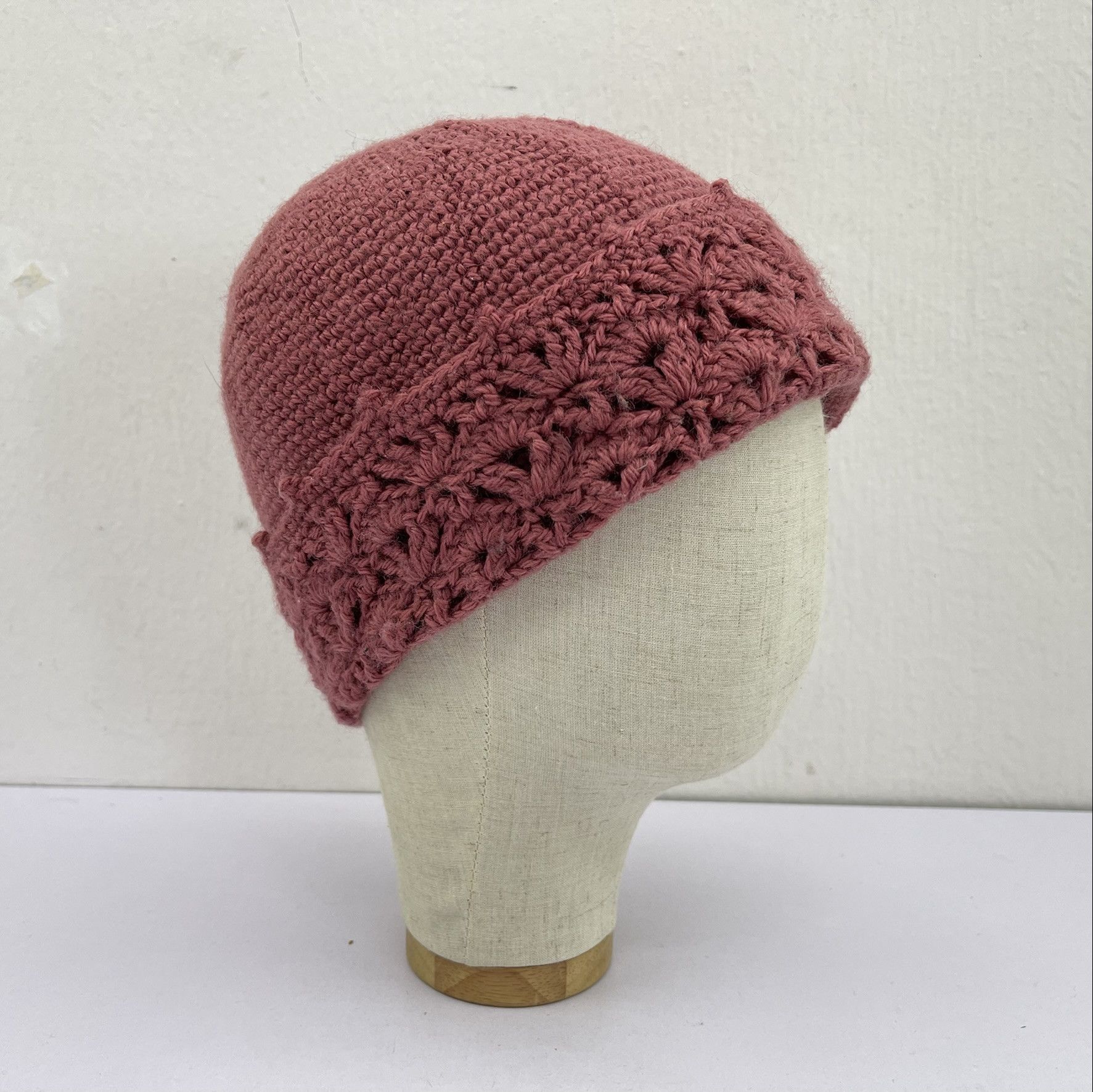 Handmade × Vintage Handmade Beanie Hats-BH3339 Size ONE SIZE - 3 Thumbnail