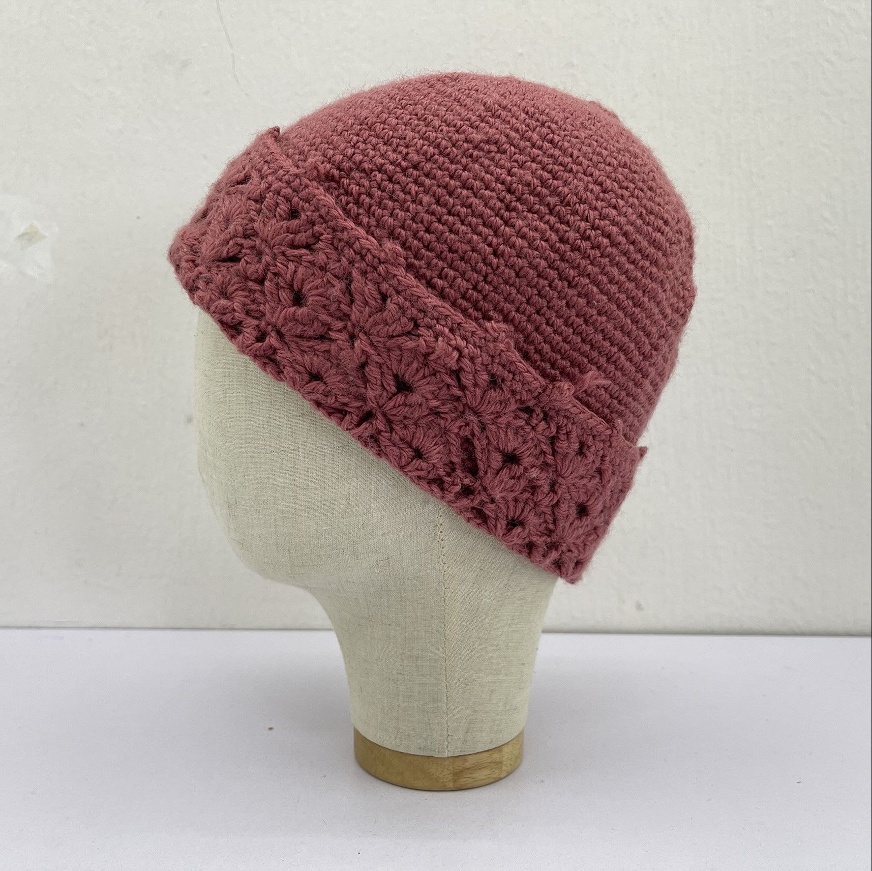 Handmade × Vintage Handmade Beanie Hats-BH3339 Size ONE SIZE - 2 Thumbnail