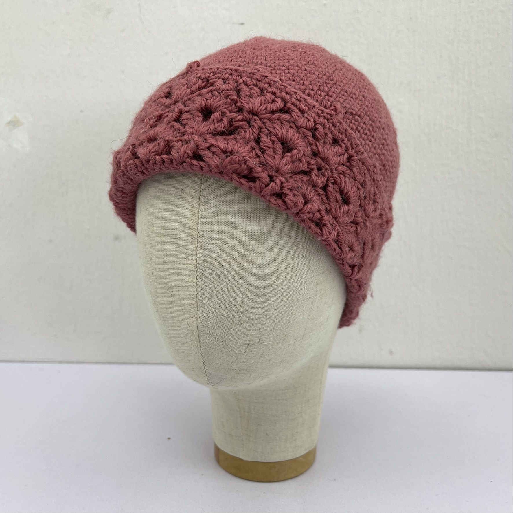 Handmade × Vintage Handmade Beanie Hats-BH3339 Size ONE SIZE - 1 Thumbnail