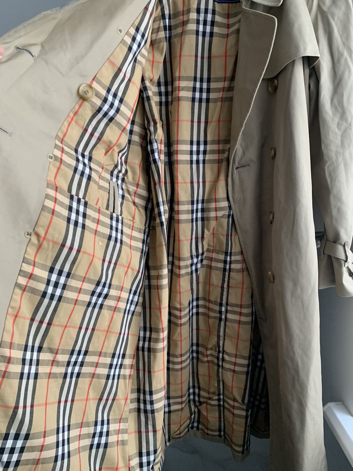Burberry × Vintage Burberrys check woman vintage trench coat Size US L / EU 52-54 / 3 - 9 Thumbnail