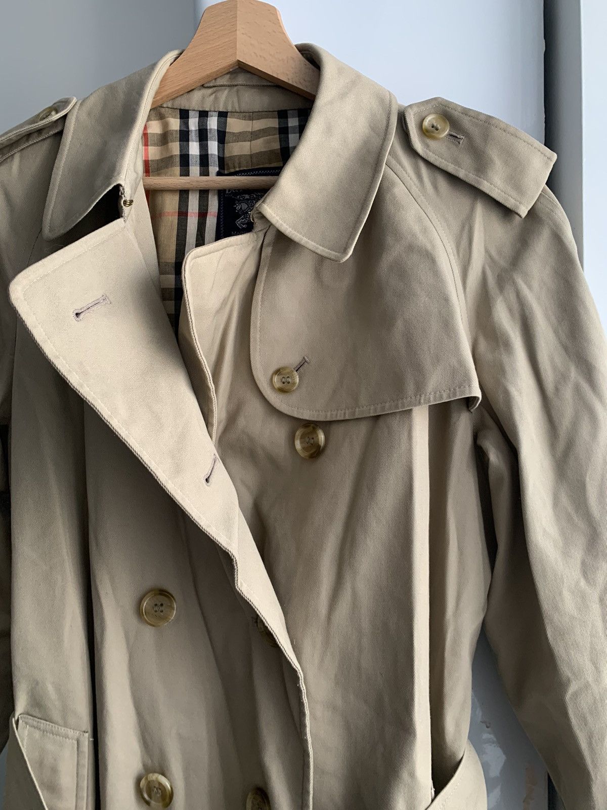 Burberry × Vintage Burberrys check woman vintage trench coat Size US L / EU 52-54 / 3 - 5 Thumbnail