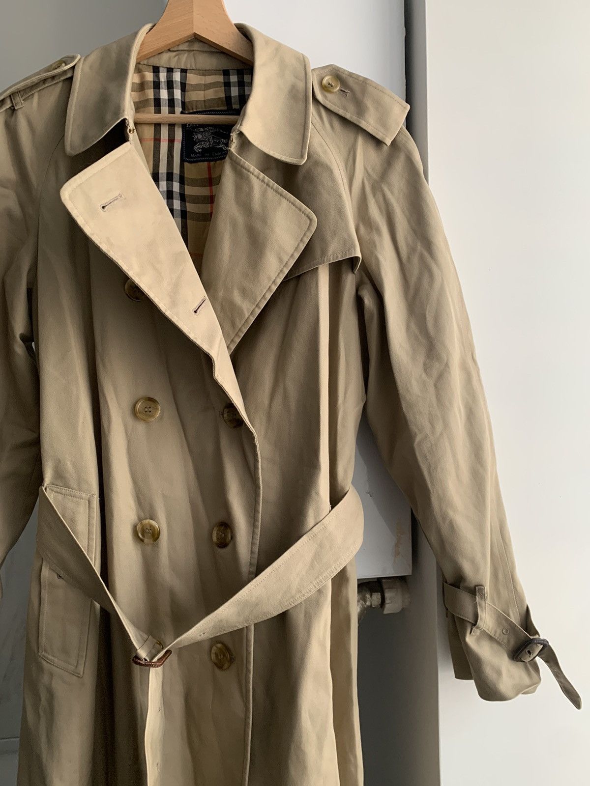 Burberry × Vintage Burberrys check woman vintage trench coat Size US L / EU 52-54 / 3 - 4 Thumbnail