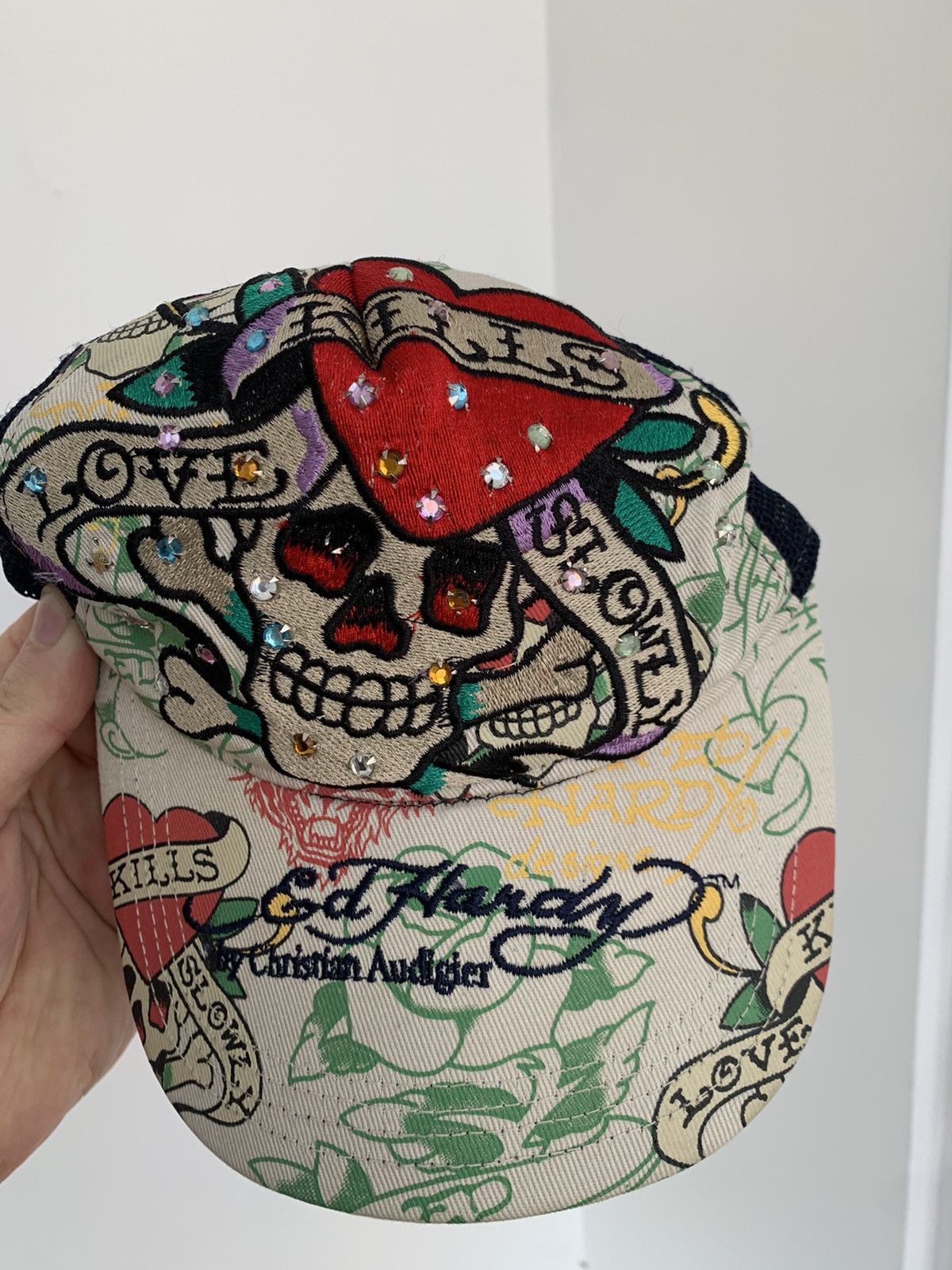 Christian Audigier Ed Hardy By Christian Audigier love kills slowly trucket cap Size ONE SIZE - 13 Thumbnail