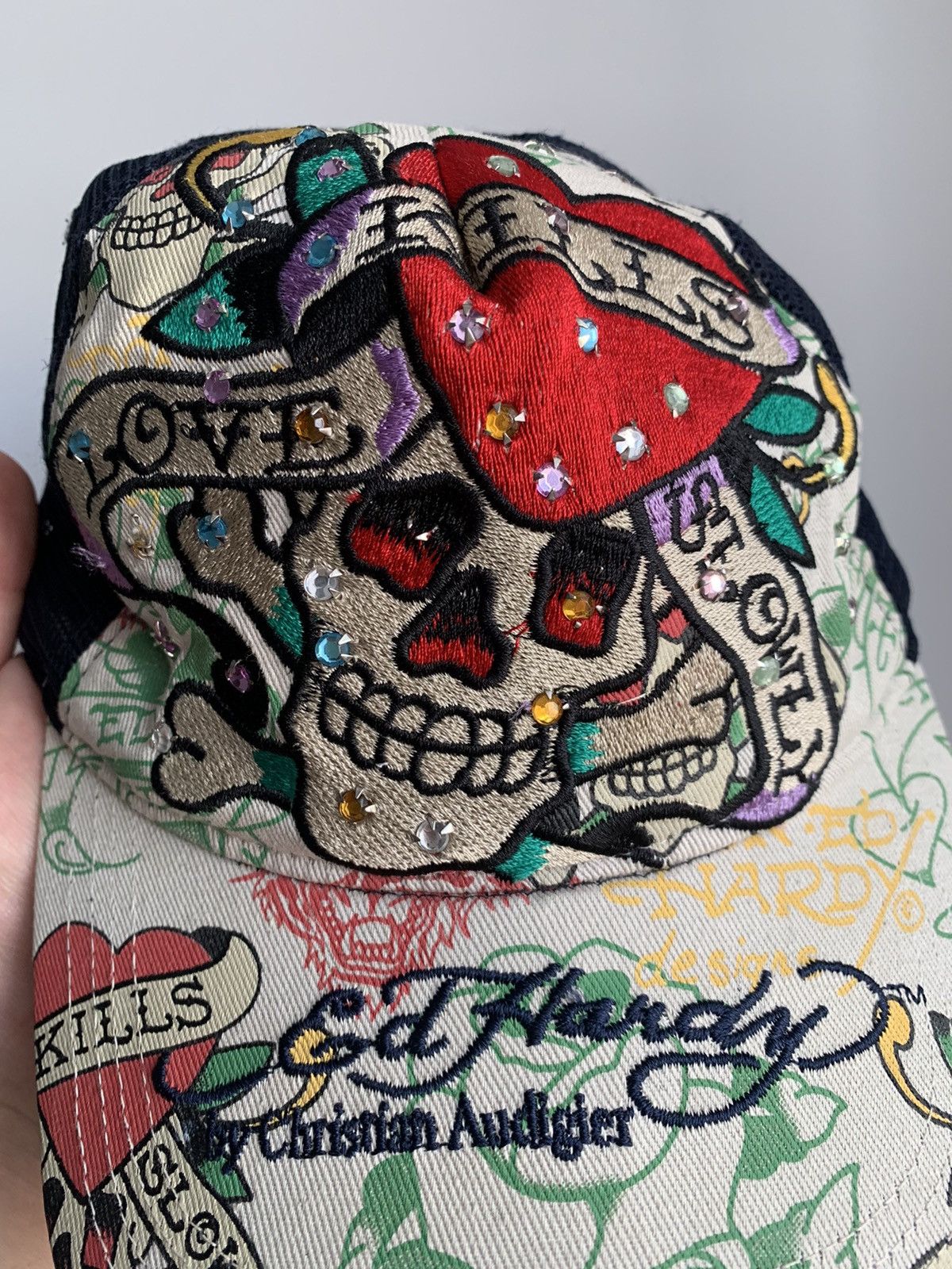 Christian Audigier Ed Hardy By Christian Audigier love kills slowly trucket cap Size ONE SIZE - 15 Thumbnail