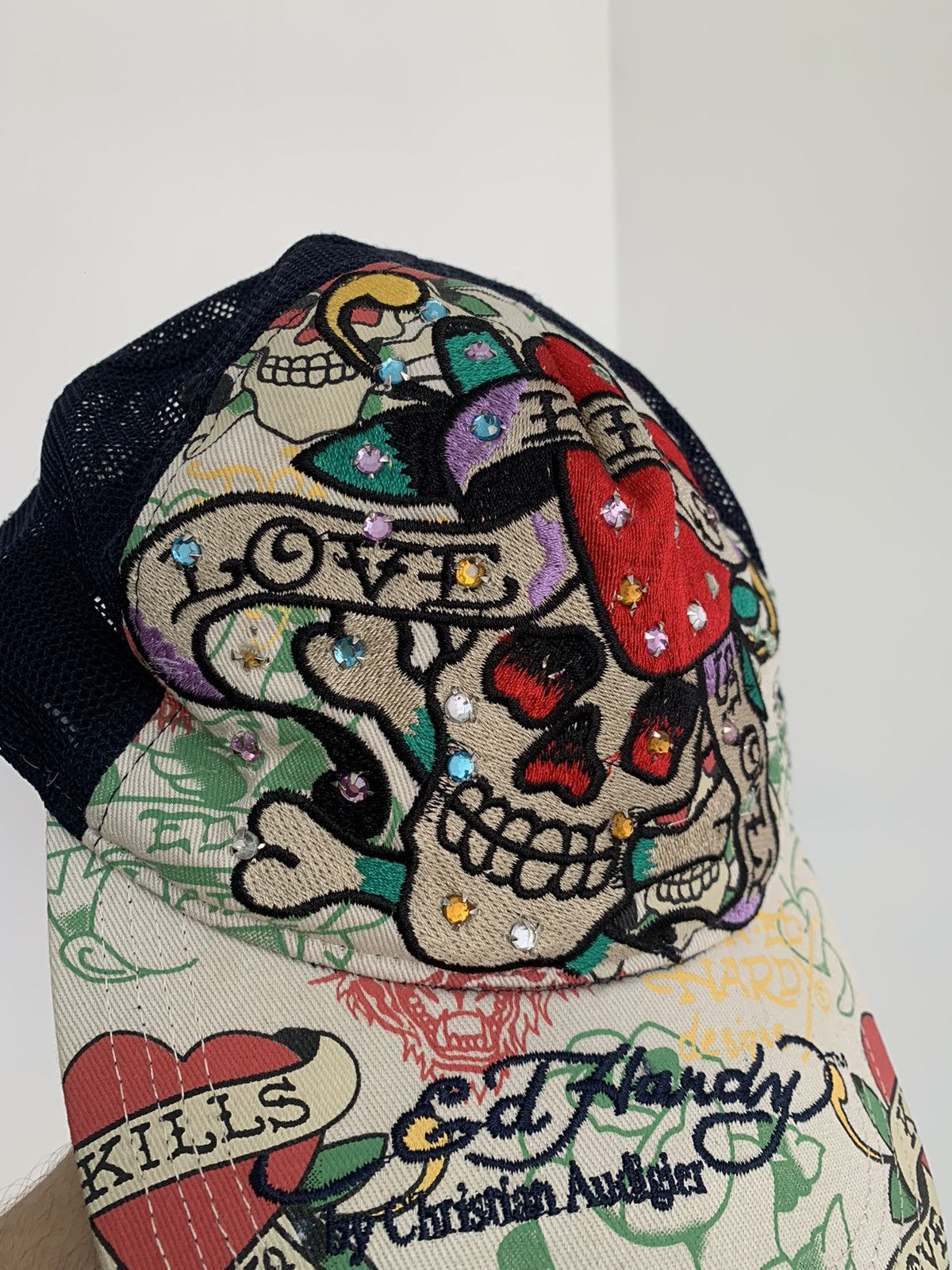 Christian Audigier Ed Hardy By Christian Audigier love kills slowly trucket cap Size ONE SIZE - 4 Thumbnail