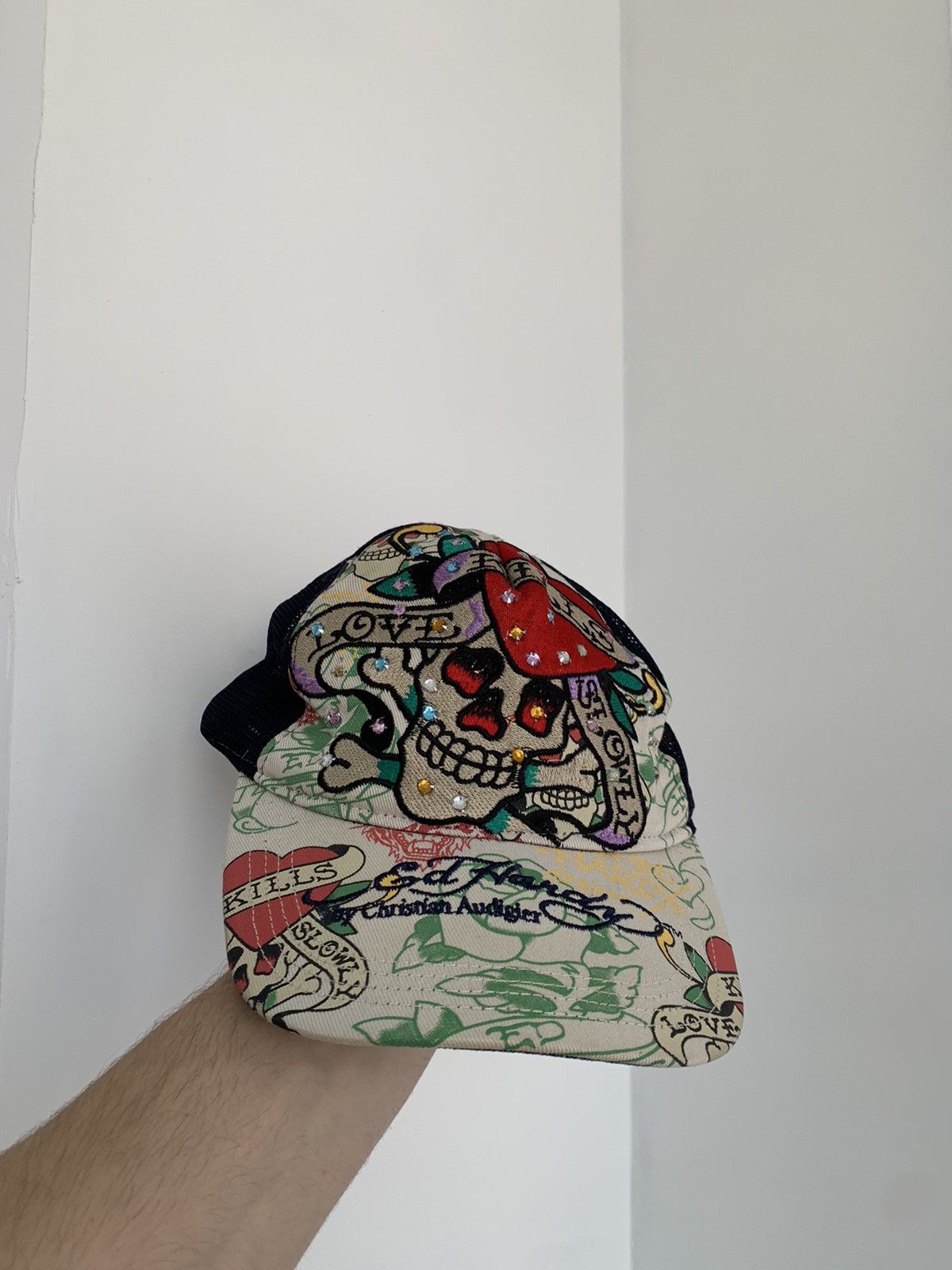 Christian Audigier Ed Hardy By Christian Audigier love kills slowly trucket cap Size ONE SIZE - 3 Thumbnail