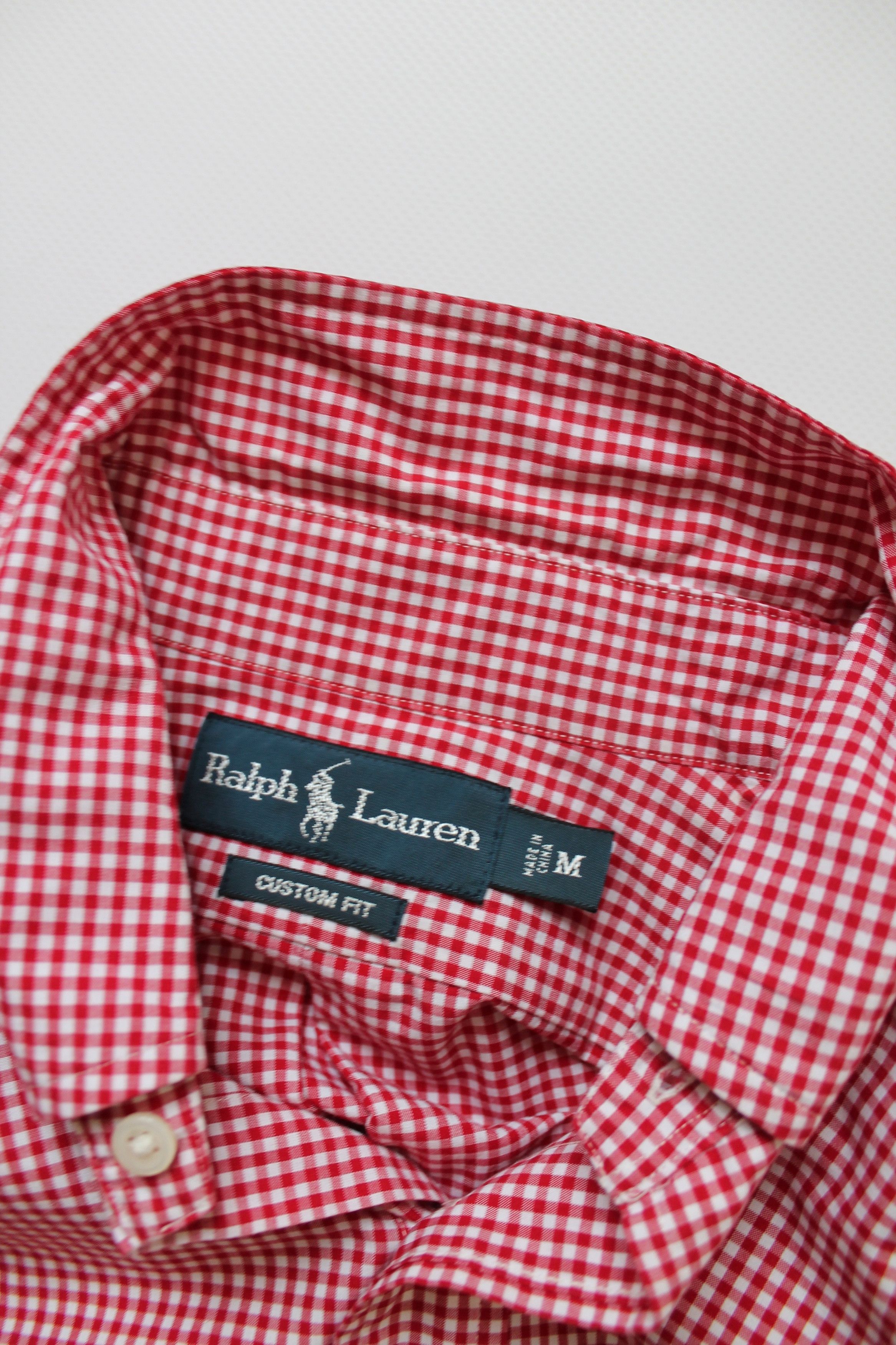 Polo Ralph Lauren Ralph Lauren Vintage Check Shirt Red / White Size M Size US M / EU 48-50 / 2 - 13 Thumbnail