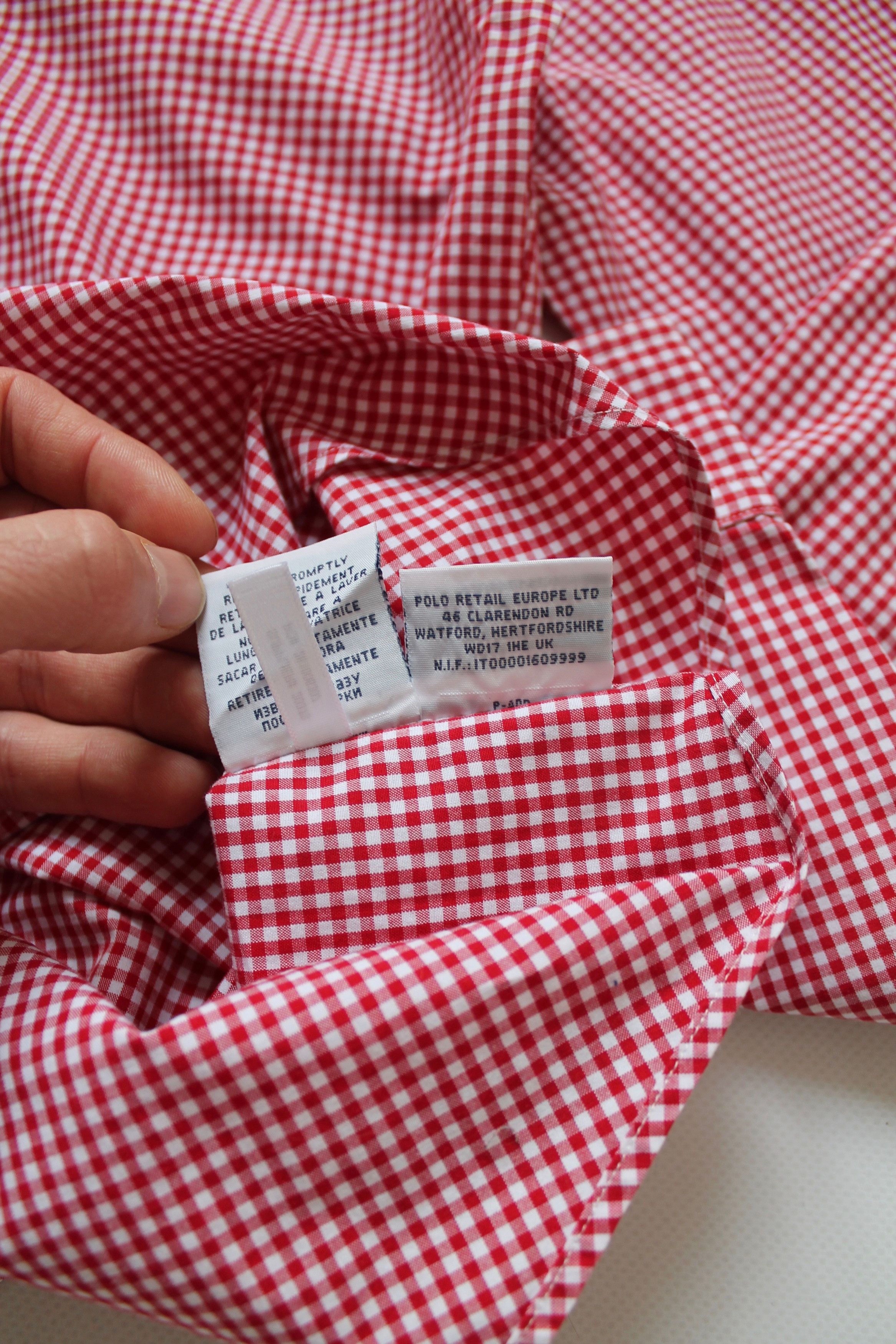 Polo Ralph Lauren Ralph Lauren Vintage Check Shirt Red / White Size M Size US M / EU 48-50 / 2 - 12 Thumbnail