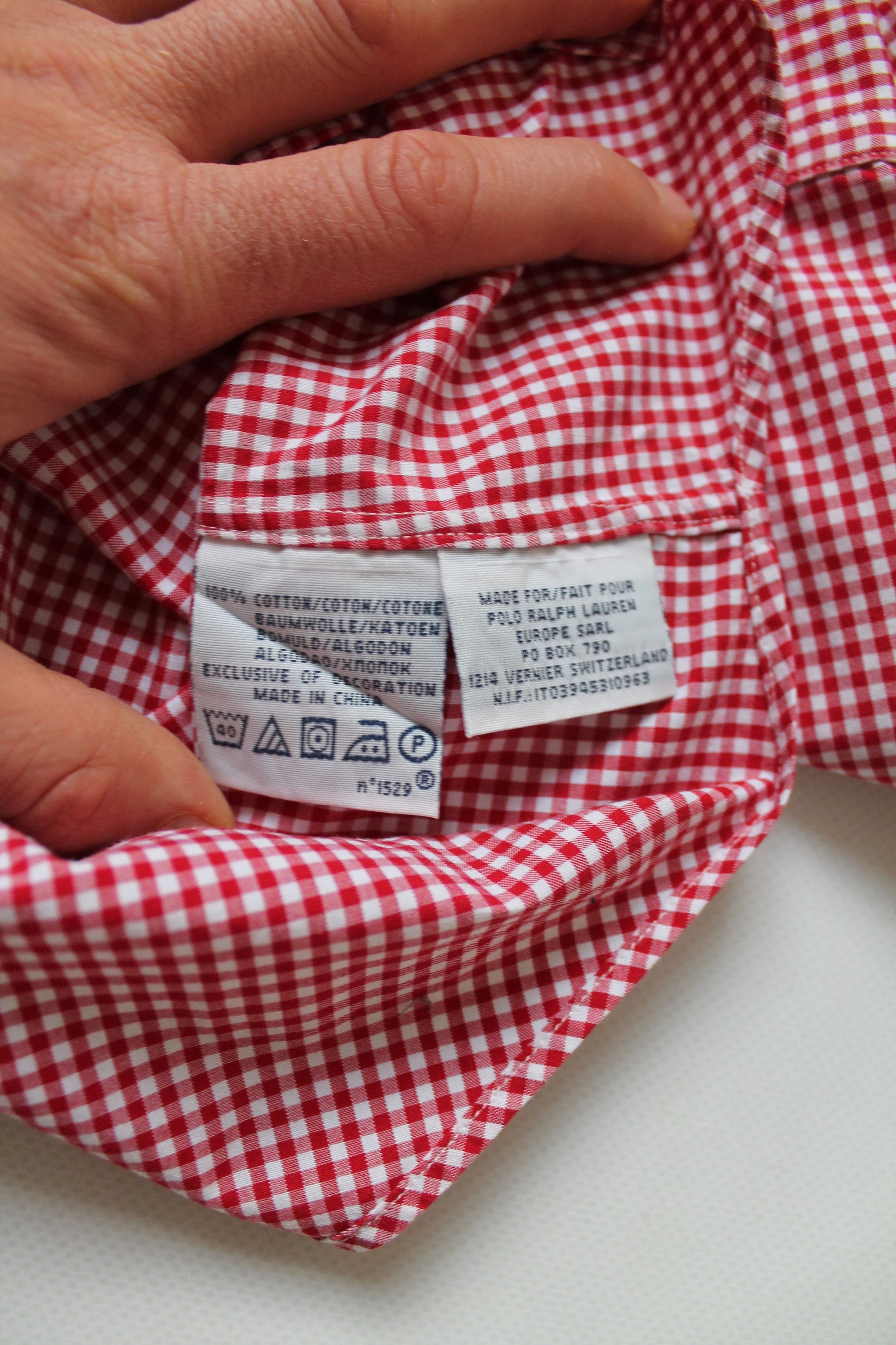 Polo Ralph Lauren Ralph Lauren Vintage Check Shirt Red / White Size M Size US M / EU 48-50 / 2 - 11 Thumbnail