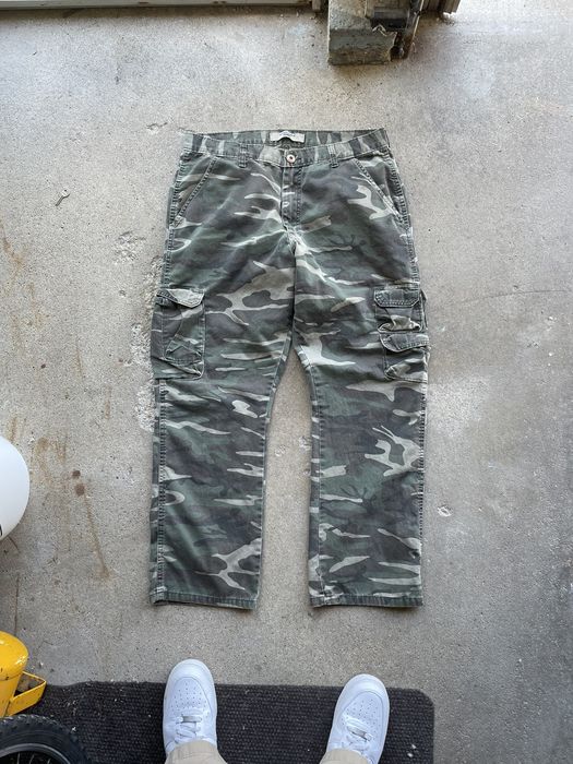 Wrangler Vintage Wrangler Military Army Camo Cargo Pants Kanye Style ...