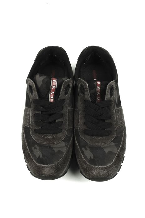 Prada black camo clearance trainers