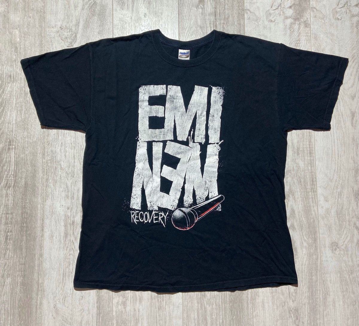 Eminem × Rap Tees × Vintage Eminem Recovery Japan Tour 2012 T 