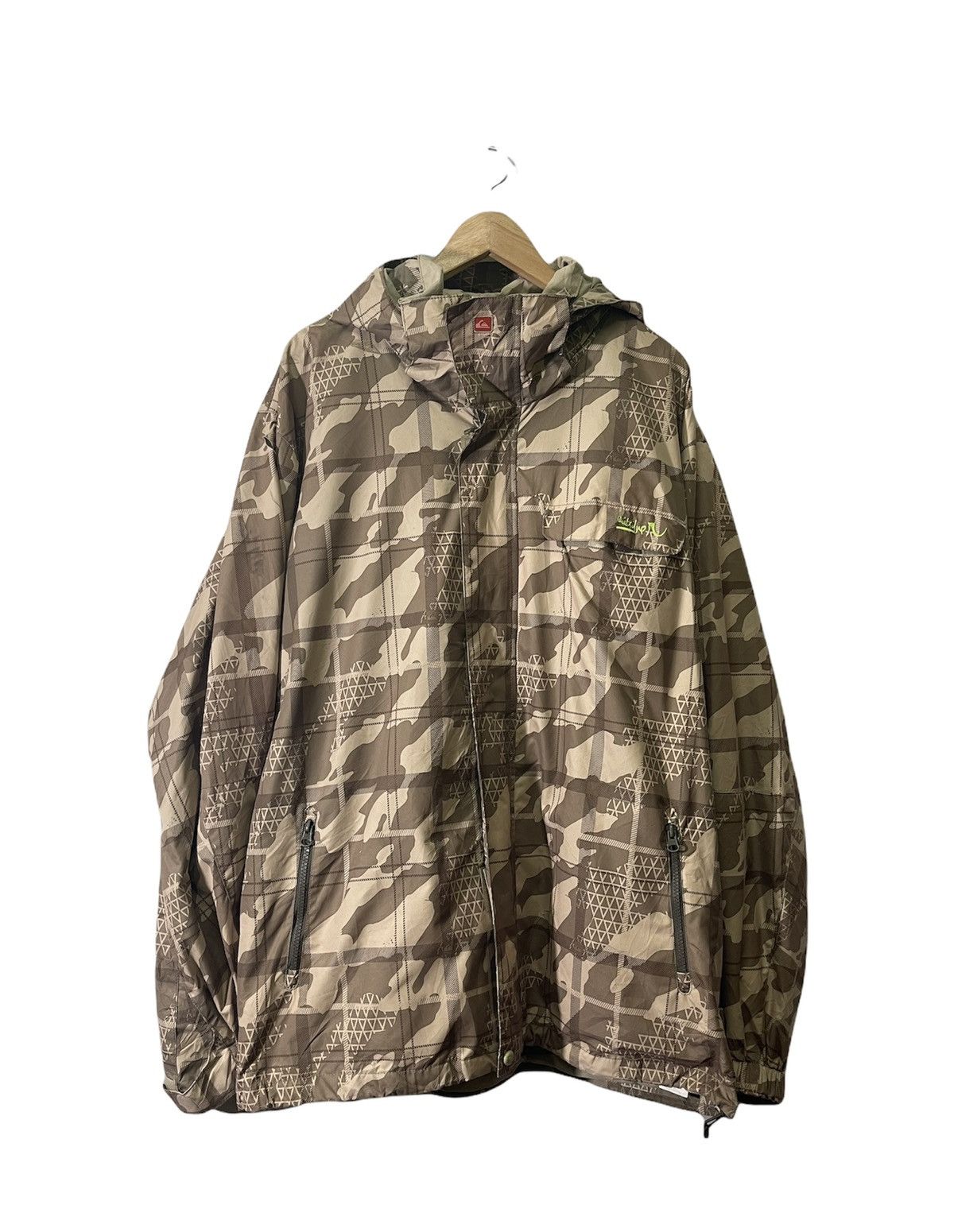 Quicksilver × Vintage VINTAGE QUICKSILVER CAMO HOODIE JACKET Size US L / EU 52-54 / 3 - 1 Thumbnail