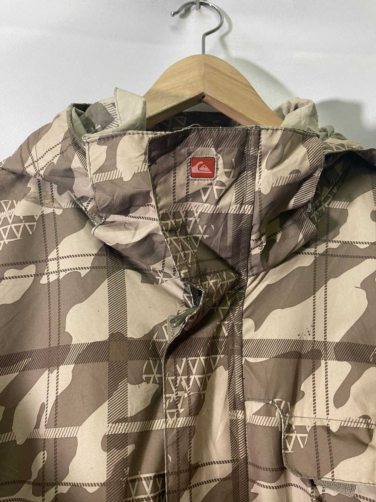 Quicksilver × Vintage VINTAGE QUICKSILVER CAMO HOODIE JACKET Size US L / EU 52-54 / 3 - 8 Thumbnail