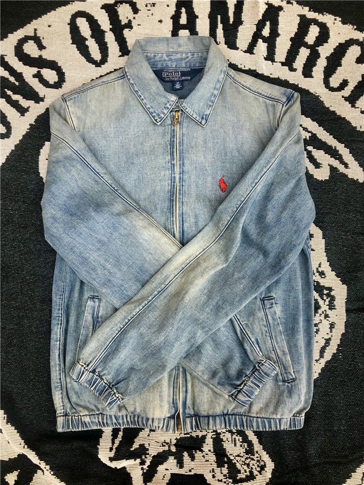 Polo Ralph Lauren × Ralph Lauren Polo Ralph Lauren Bear Drizzler Denim Jacket Size US M / EU 48-50 / 2 - 4 Thumbnail
