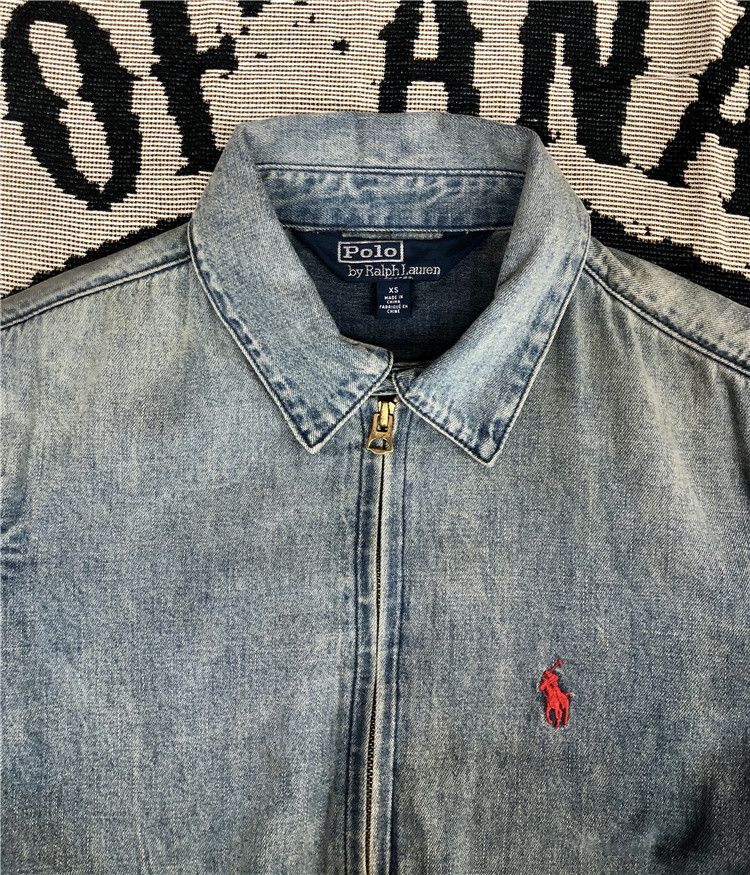 Polo Ralph Lauren × Ralph Lauren Polo Ralph Lauren Bear Drizzler Denim Jacket Size US M / EU 48-50 / 2 - 5 Thumbnail