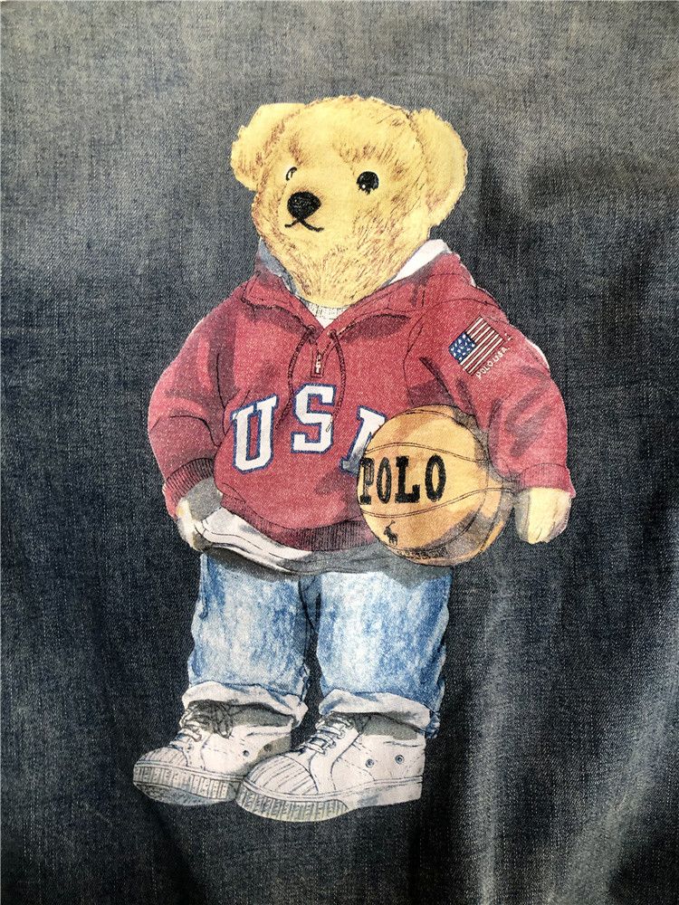Polo Ralph Lauren × Ralph Lauren Polo Ralph Lauren Bear Drizzler Denim Jacket Size US M / EU 48-50 / 2 - 10 Thumbnail