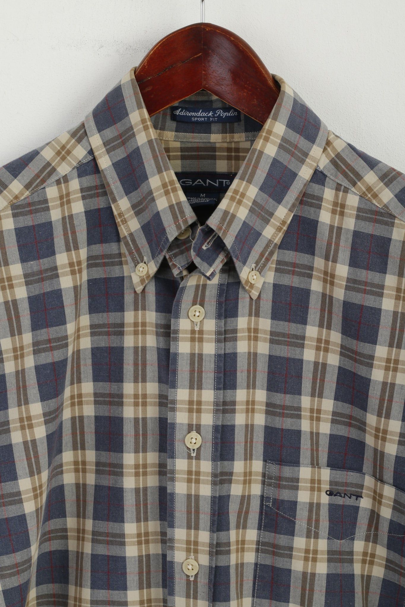 Gant Gant Men M Casual Shirt Blue Check Sport Fit 6321 Size US M / EU 48-50 / 2 - 3 Thumbnail
