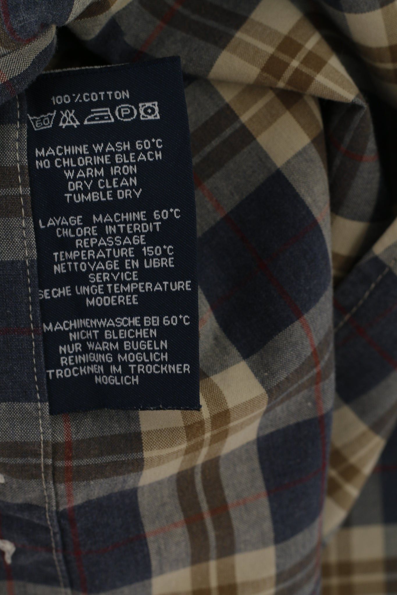 Gant Gant Men M Casual Shirt Blue Check Sport Fit 6321 Size US M / EU 48-50 / 2 - 6 Thumbnail