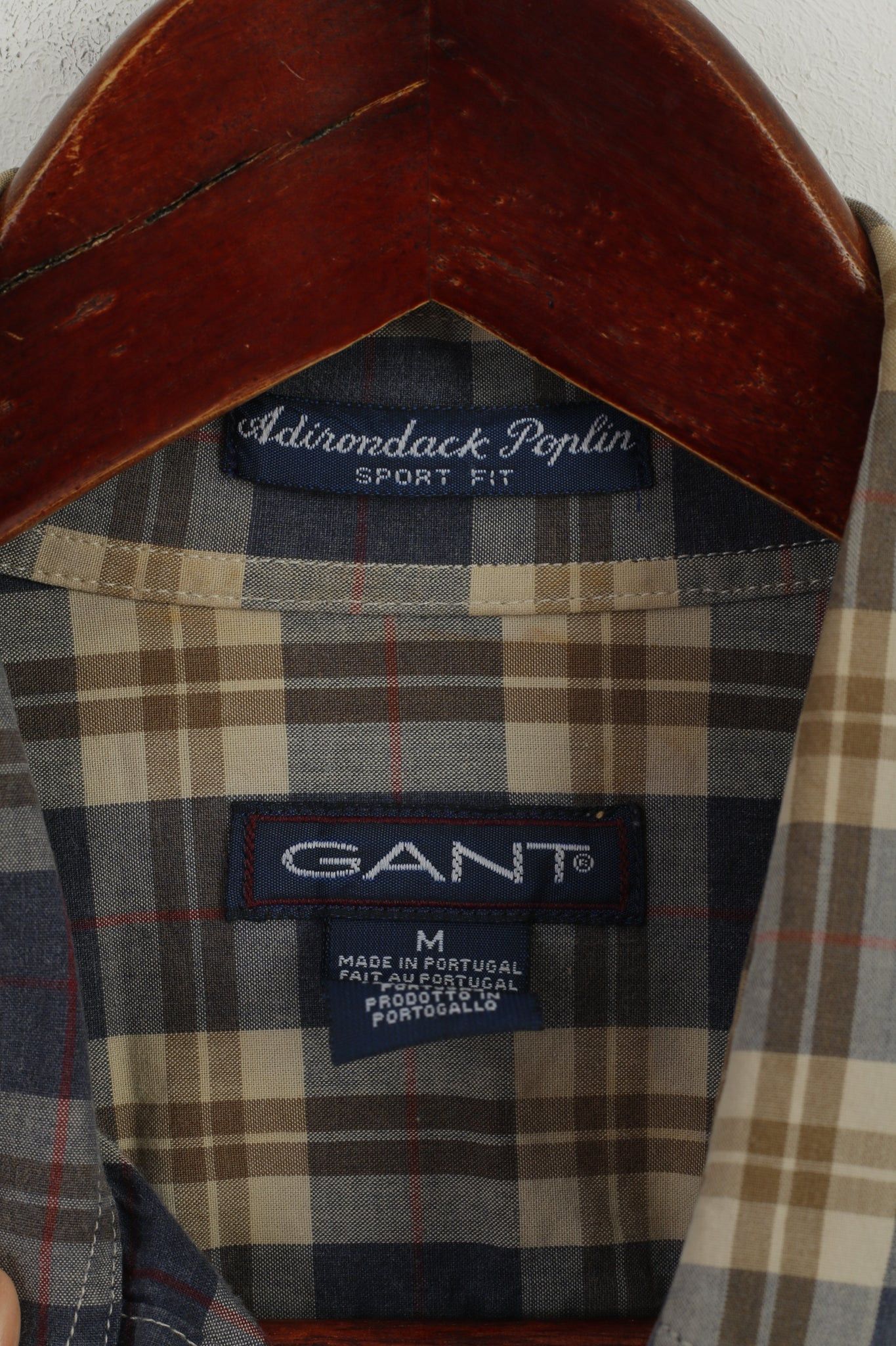 Gant Gant Men M Casual Shirt Blue Check Sport Fit 6321 Size US M / EU 48-50 / 2 - 5 Thumbnail