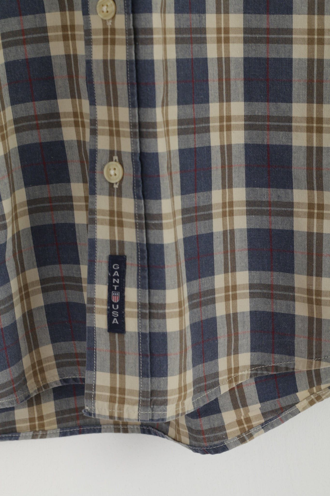 Gant Gant Men M Casual Shirt Blue Check Sport Fit 6321 Size US M / EU 48-50 / 2 - 4 Thumbnail