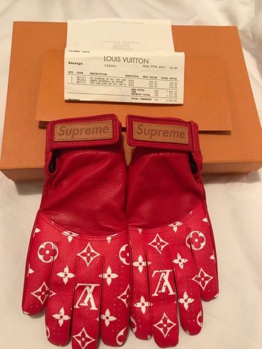 Louis vuitton best sale gloves supreme