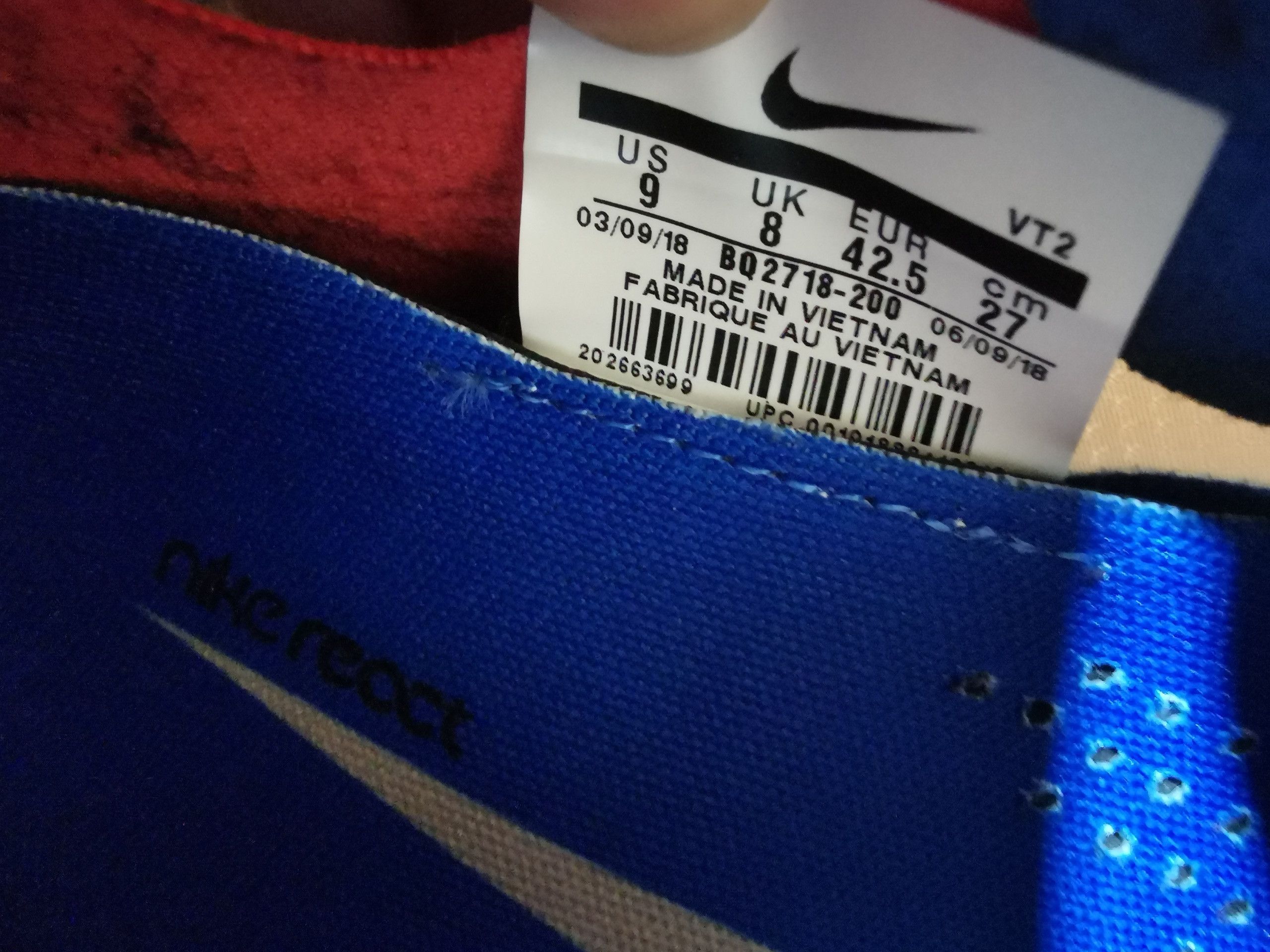 Nike × Undercover Nike React 87 Undercover - Chalk Size US 9 / EU 42 - 2 Thumbnail