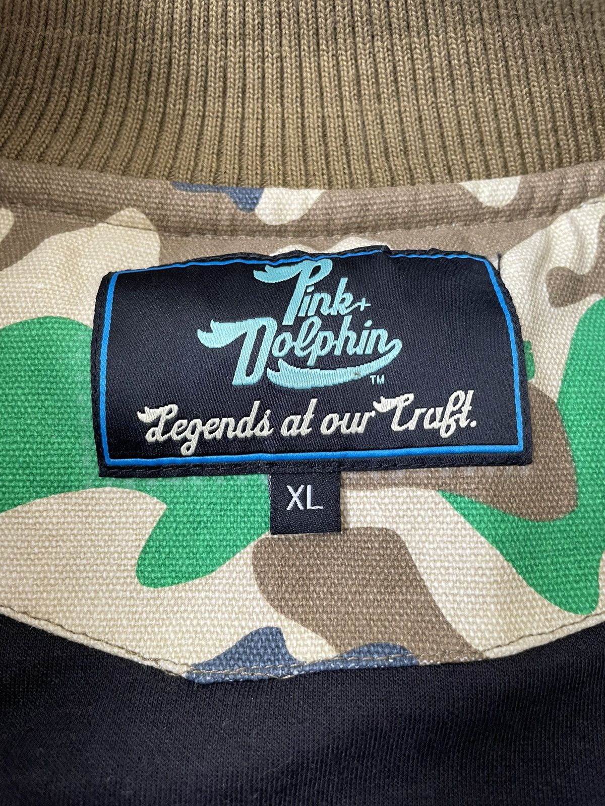 Pink Dolphin Pink Dolphin Boosace Bomber Varisty Jacket Tan / Green Size US XL / EU 56 / 4 - 3 Thumbnail