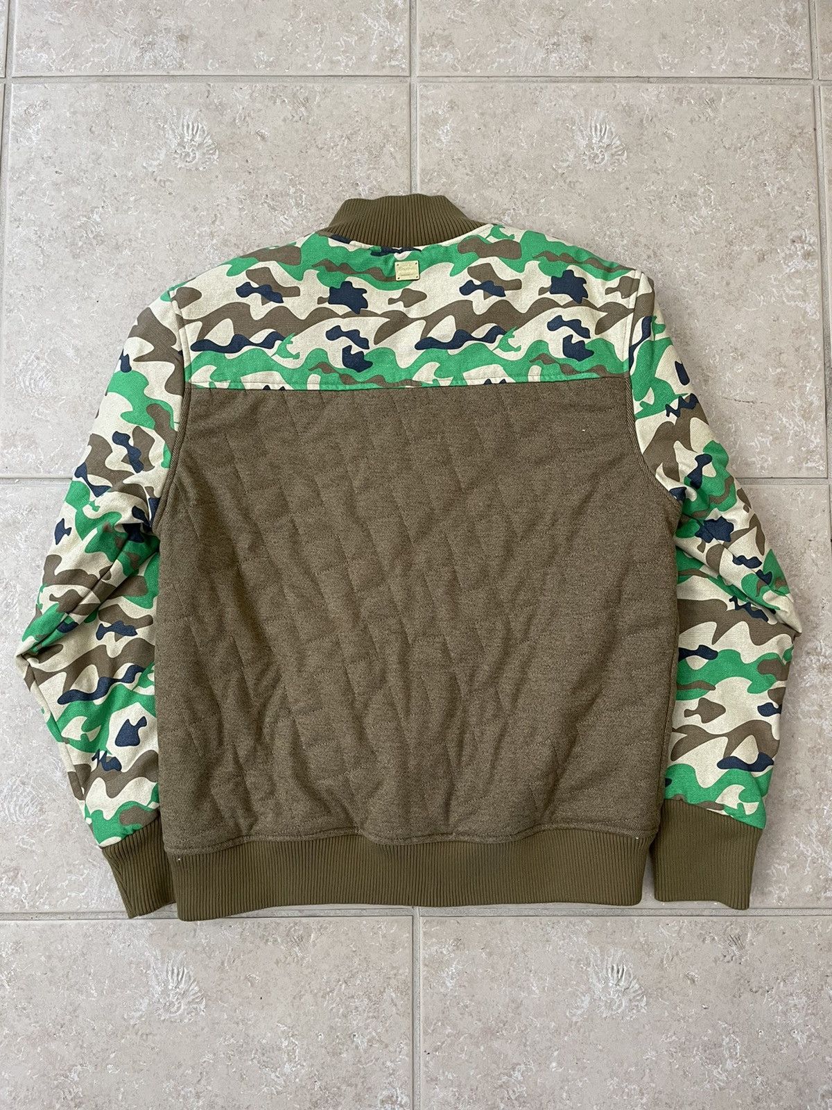 Pink Dolphin Pink Dolphin Boosace Bomber Varisty Jacket Tan / Green Size US XL / EU 56 / 4 - 2 Thumbnail