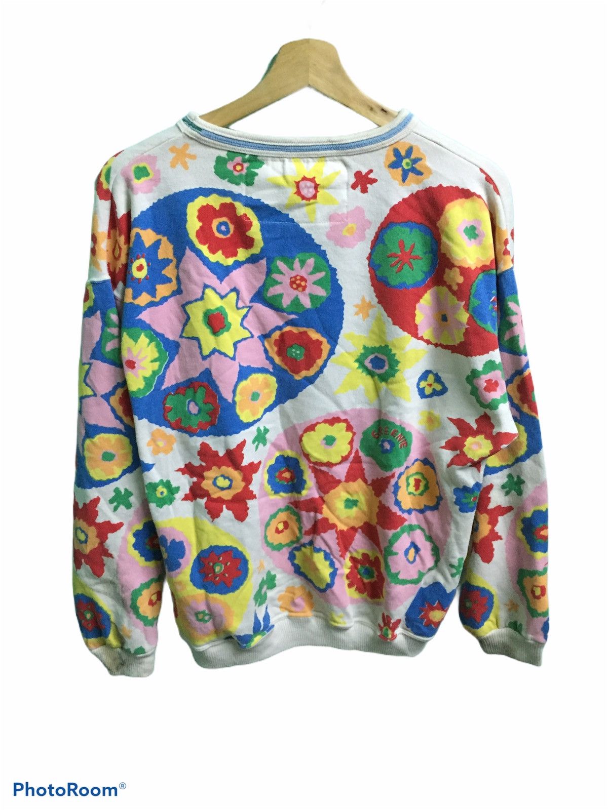Japanese Brand × Vintage Vintage FLOWER COLOURFUL sweatshirt Size US M / EU 48-50 / 2 - 2 Thumbnail
