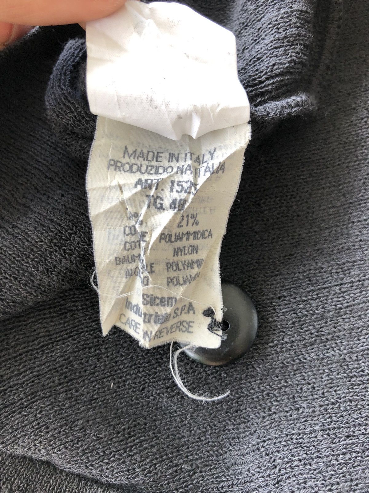 Emporio Armani 1990s Emporio Armani 🇮🇹 Made Cable Knit Waffle Cardigan Size US XL / EU 56 / 4 - 6 Thumbnail