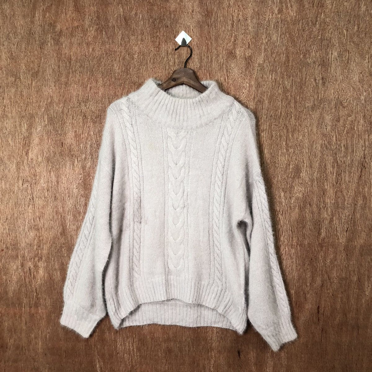 Aran Isles Knitwear Olive Des Olive Shag Shaggy fur mohair knitwear #6407 Size US M / EU 48-50 / 2 - 1 Thumbnail