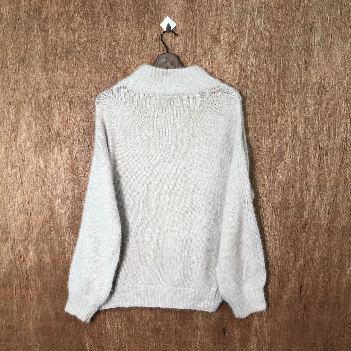 Aran Isles Knitwear Olive Des Olive Shag Shaggy fur mohair knitwear #6407 Size US M / EU 48-50 / 2 - 8 Thumbnail