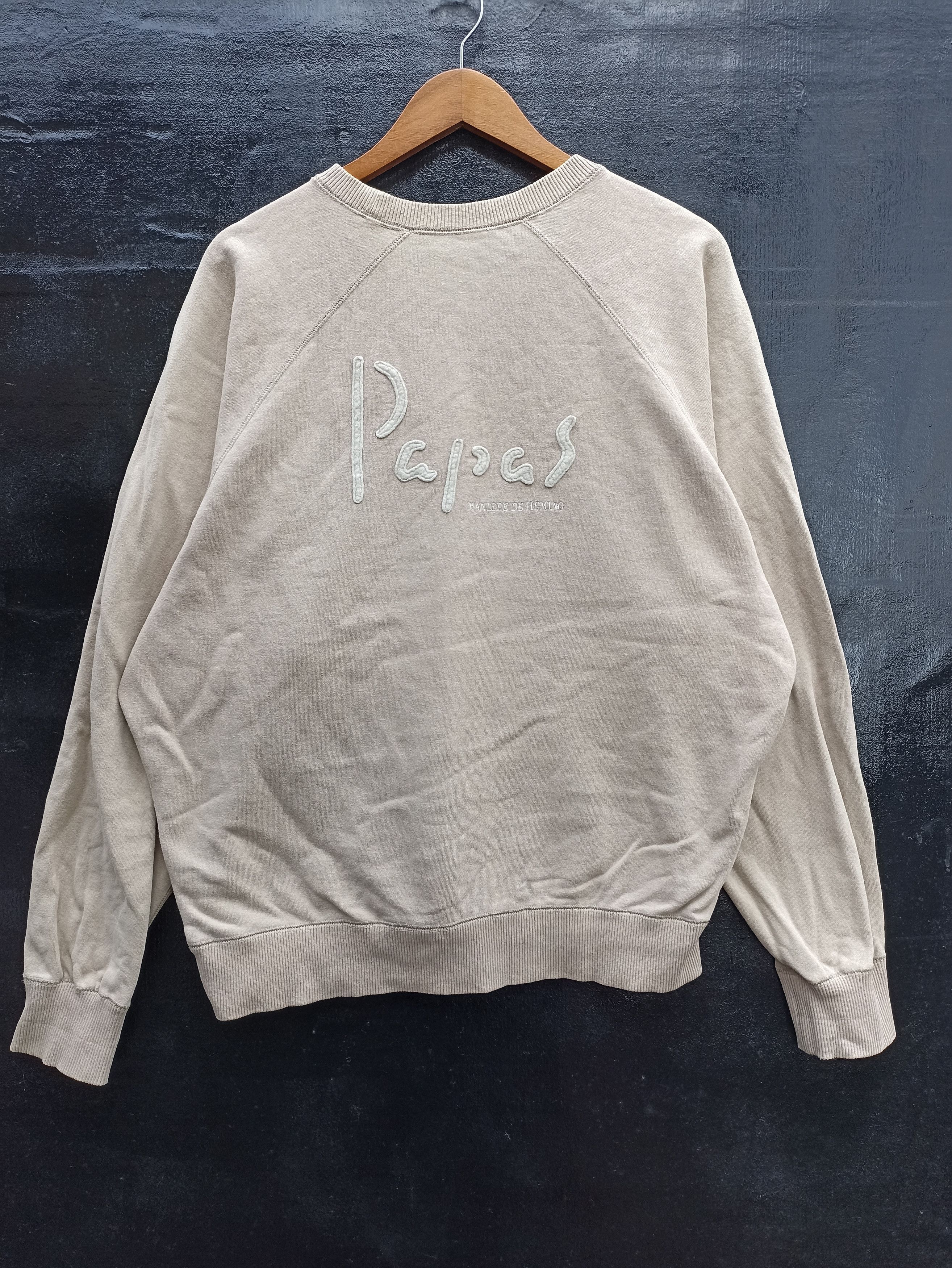Mademoiselle Non Non Papas sweatshirt spell out Size US L / EU 52-54 / 3 - 1 Preview