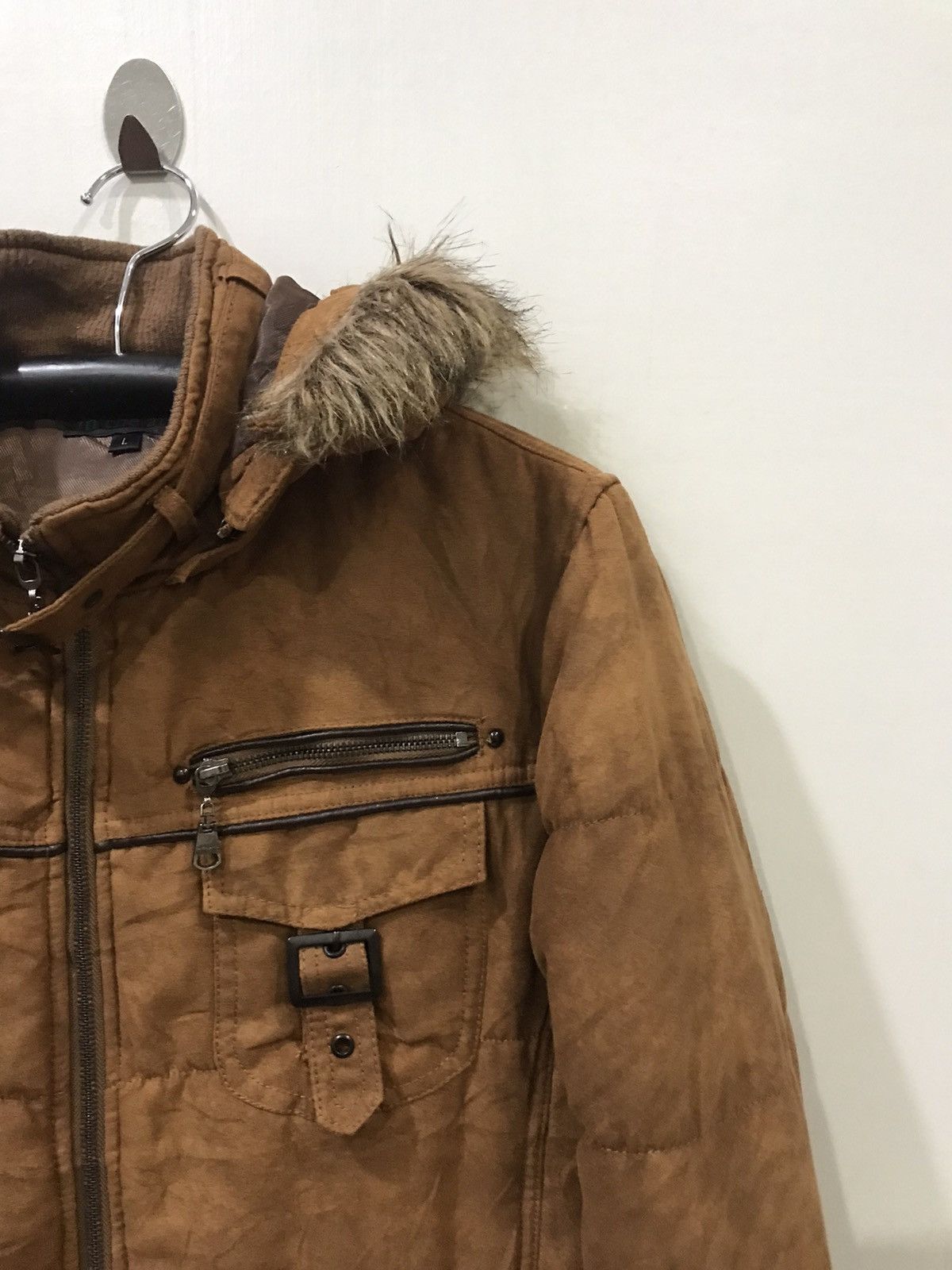 Japanese Brand in the attic Multipockets Fur Hoodie Punk Jacket Size US S / EU 44-46 / 1 - 5 Thumbnail