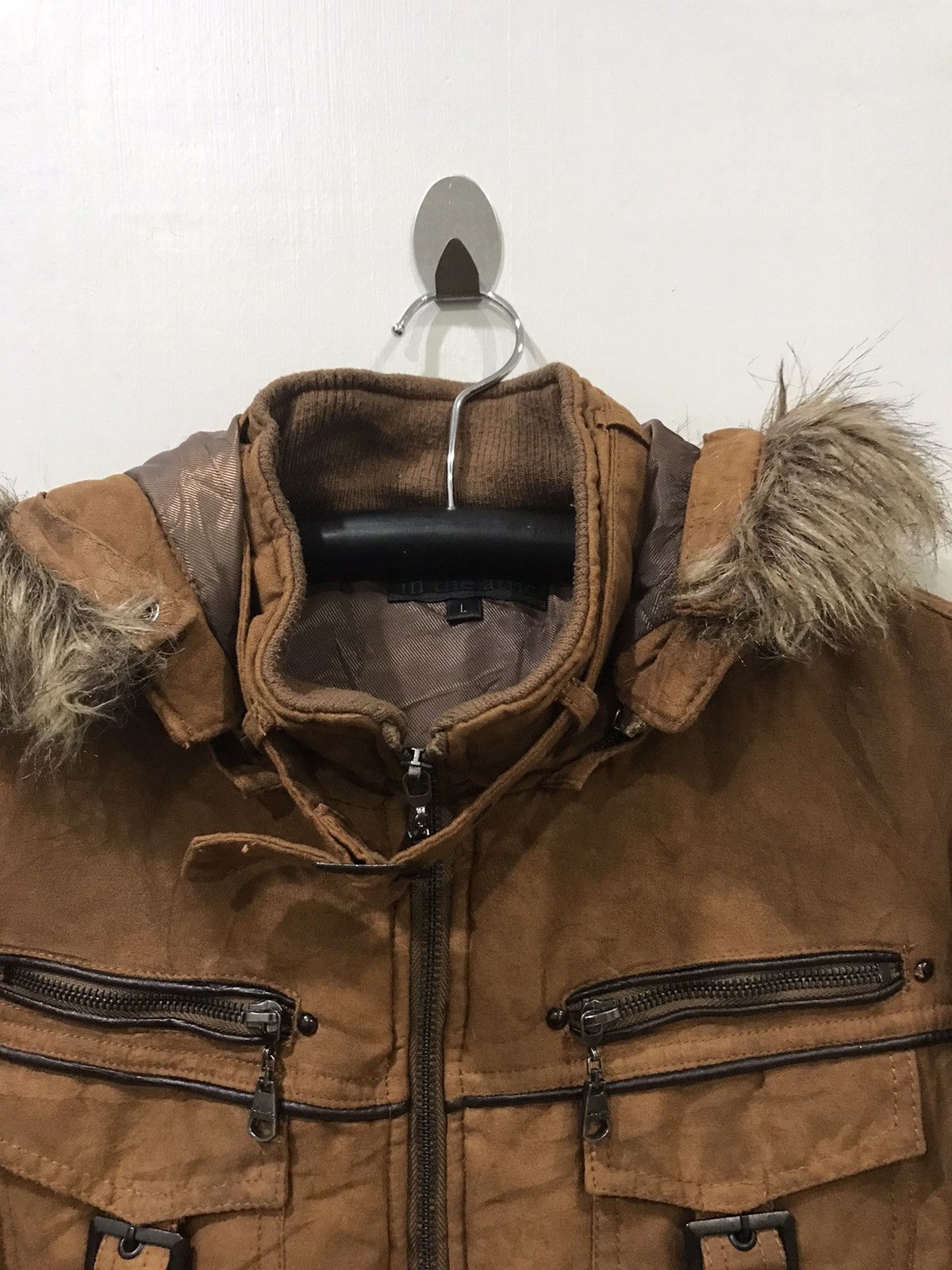 Japanese Brand in the attic Multipockets Fur Hoodie Punk Jacket Size US S / EU 44-46 / 1 - 4 Thumbnail