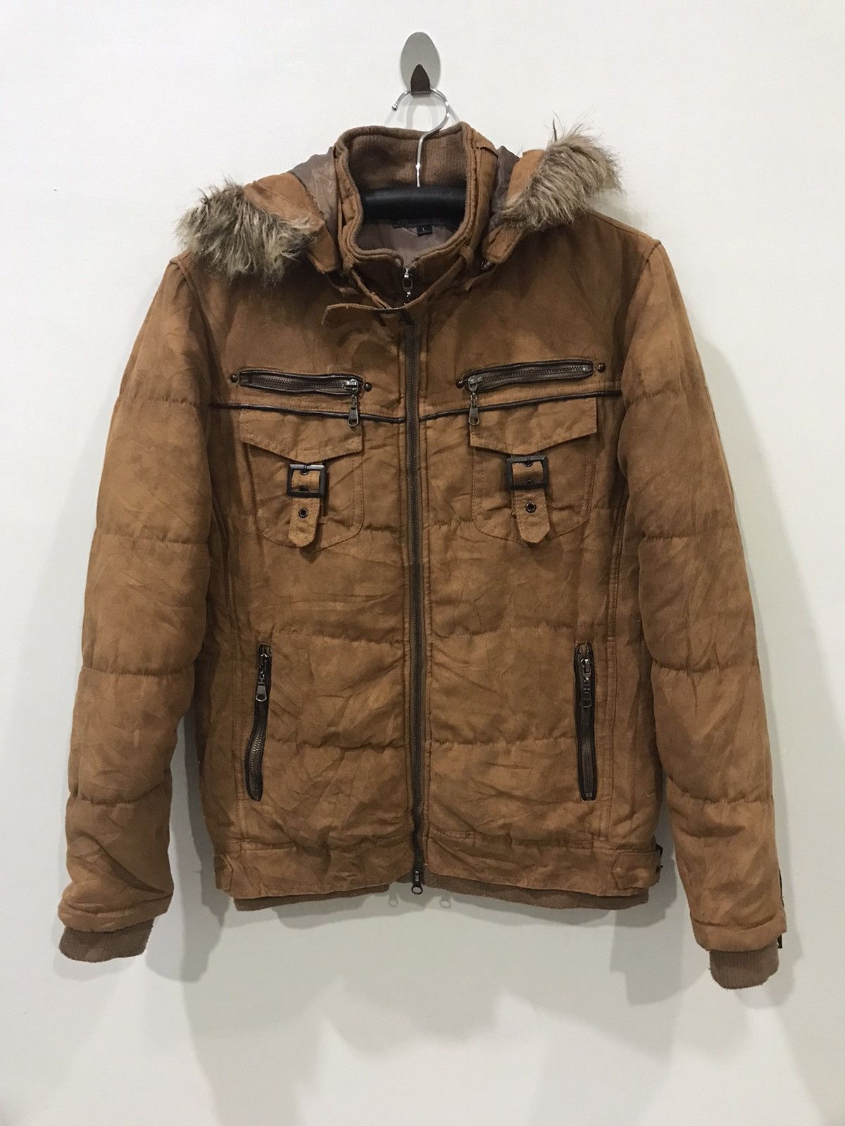 Japanese Brand in the attic Multipockets Fur Hoodie Punk Jacket Size US S / EU 44-46 / 1 - 3 Thumbnail