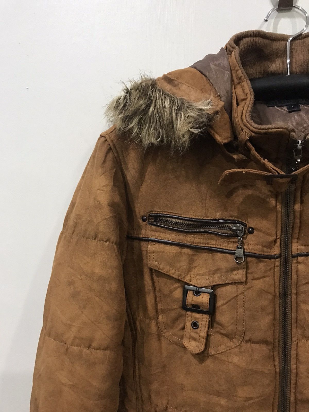 Japanese Brand in the attic Multipockets Fur Hoodie Punk Jacket Size US S / EU 44-46 / 1 - 6 Thumbnail
