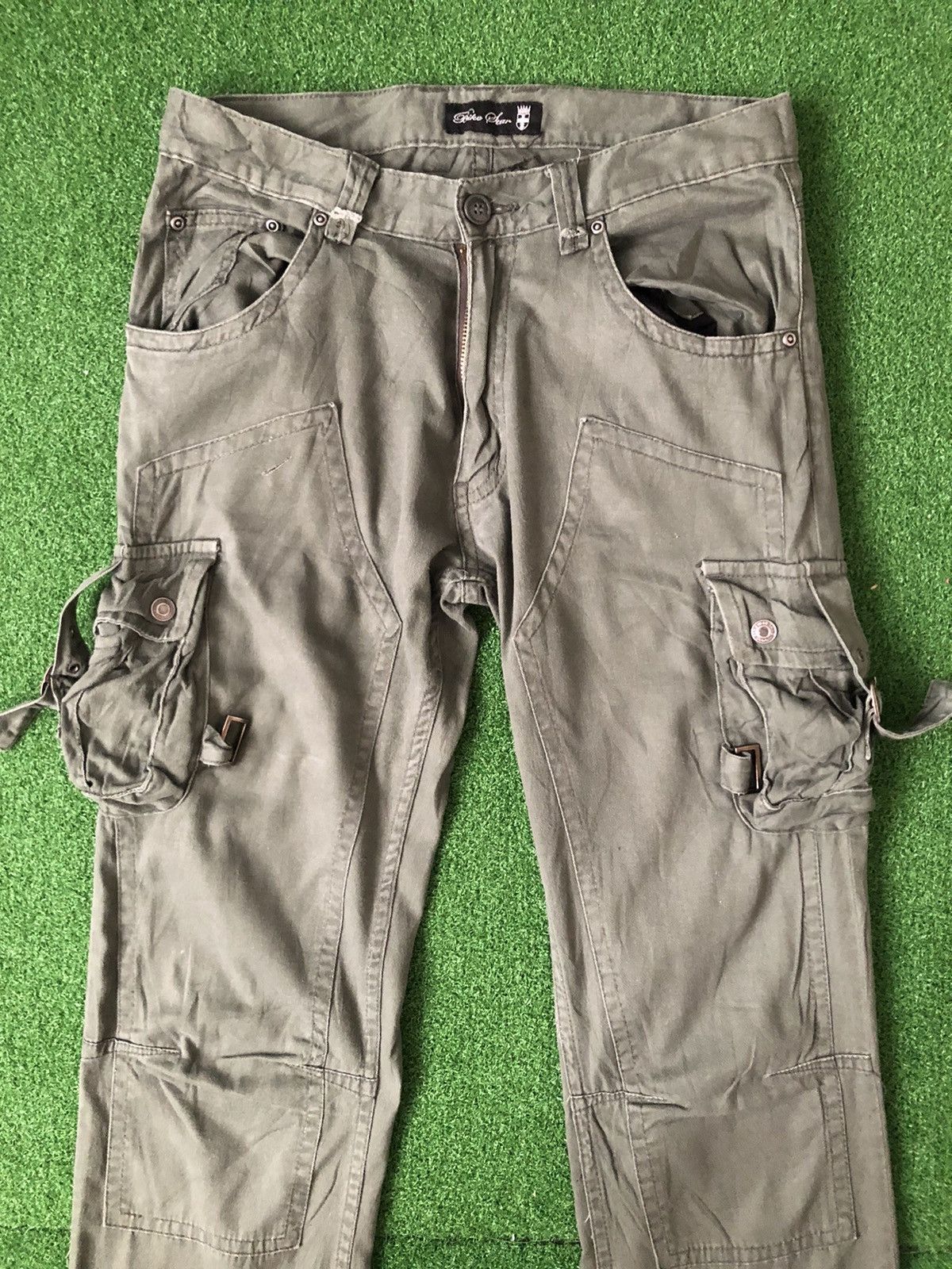 Japanese Brand Vintage Bike star Bondage Cargo Pants Size US 31 - 3 Thumbnail