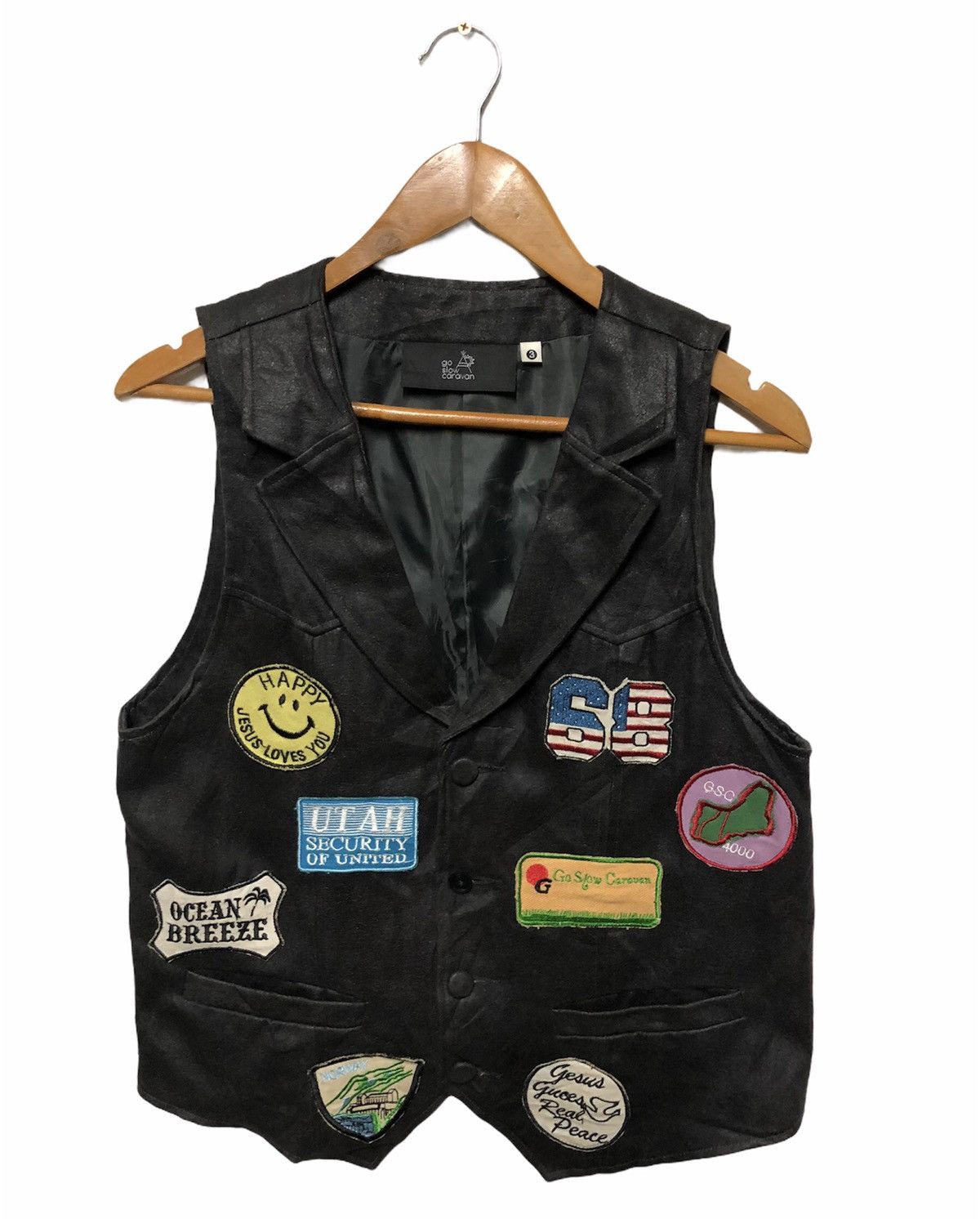 go slow caravan ✈️🔥GO SLOW CARAVAN LEATHER VEST🔥✈️ Size US S / EU 44-46 / 1 - 2 Thumbnail