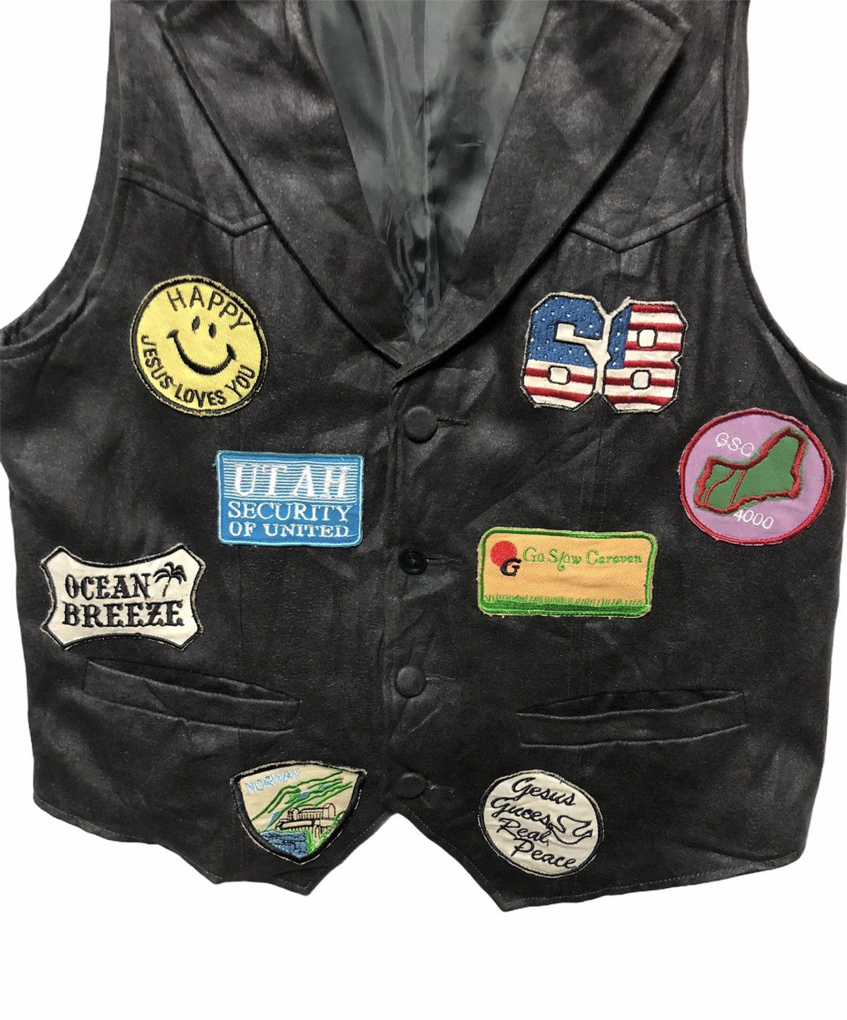 go slow caravan ✈️🔥GO SLOW CARAVAN LEATHER VEST🔥✈️ Size US S / EU 44-46 / 1 - 3 Thumbnail