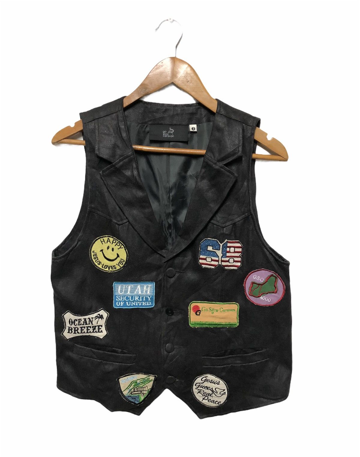 go slow caravan ✈️🔥GO SLOW CARAVAN LEATHER VEST🔥✈️ Size US S / EU 44-46 / 1 - 1 Thumbnail
